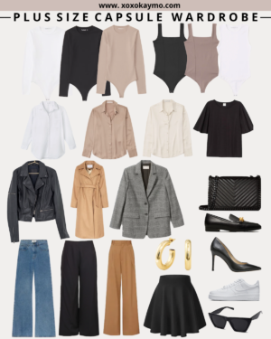 Plus Size Capsule Wardrobe for Apple Shape Body - XOXOKAYMO