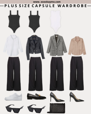 Plus Size Capsule Wardrobe for Apple Shape Body - XOXOKAYMO